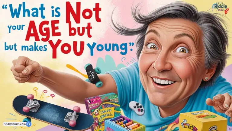 what is not your age but makes you young (1)