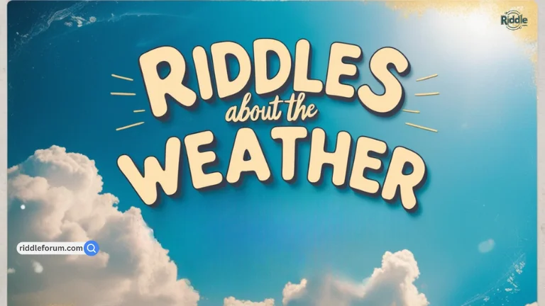 riddles about the weather (2)